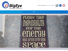 Tablet Screenshot of bigeyebranding.com